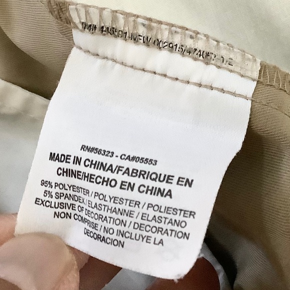 Mens Sz 38 x 32 Nike Dri Fit Khaki Golf Pants polyester spandex 906780-235 - Picture 7 of 9